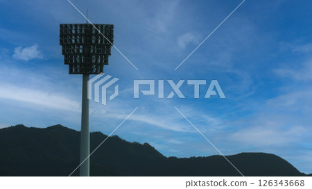 Lighting of the baseball stadium 126343668