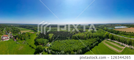 Hallerbos, Halle, Vlaams Brabant, Belgium, 27th of April, 2025, Experience a Stunning Aerial View 126344265