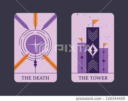 Linear Transformation, Death & Tower Geometric Tarot Linear Transformation, Death & Tower Geometric Tarot 126344489