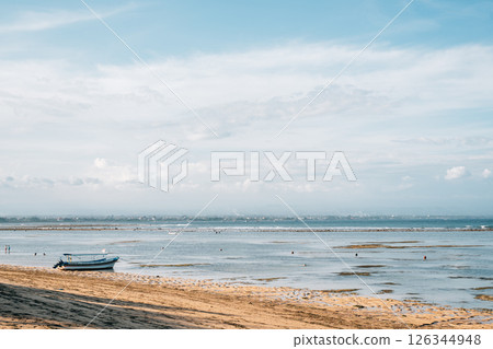 View of Sanur beach in Bali, Indonesia 126344948