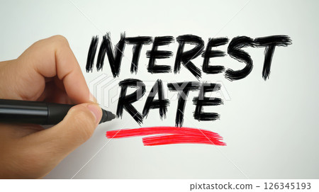 IR Interest Rate - amount of interest due per period, as a proportion of the amount lent, deposited, or borrowed, acronym text concept with marker. IR Interest Rate - amount of interest due per period, as a proportion of the amount lent, deposited, or borrowed, acronym text concept with marker. 126345193
