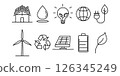 green energy icon set 126345249