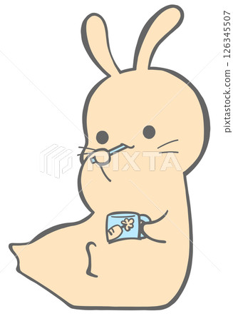 一隻兔子坐著刷牙 一隻兔子坐著刷牙 126345507