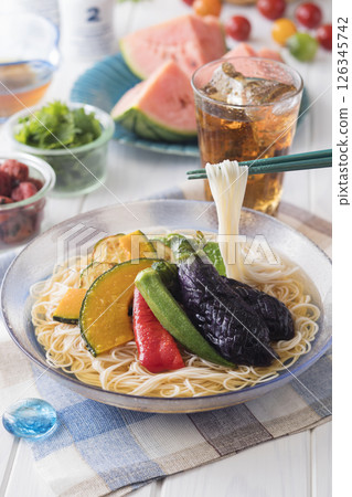 夏季蔬菜麵 夏季蔬菜麵 126345742