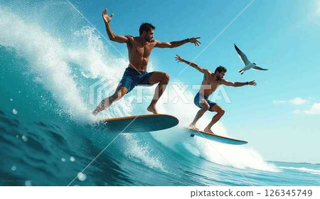 A person who surfs 126345749