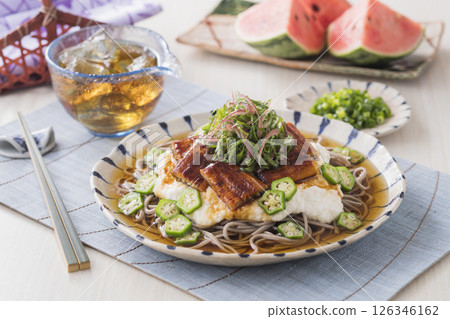 鰻魚山藥涼蕎麥麵 126346162