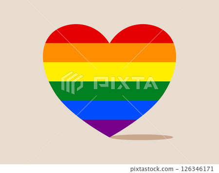 Rainbow heart pride symbol colorful LGBTQ equality love celebration happiness diversity support. vibrant rainbow heart neutral background represents LGBTQ pride love equality and diversity Rainbow heart pride symbol colorful LGBTQ equality love celebration happiness diversity support. vibrant rainbow heart neutral background represents LGBTQ pride love equality and diversity 126346171
