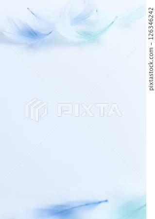 Mourning postcard feather background material 126346242