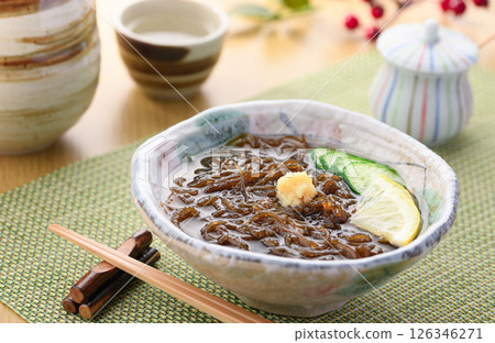 Mozuku vinegar 126346271