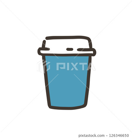 Simple illustration of a drink cup Simple illustration of a drink cup 126346650