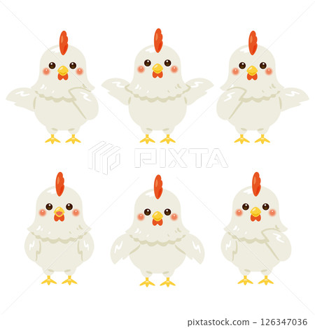 雞字符插圖集指向 126347036