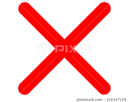 Red cross mark 126347139