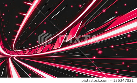 動態曲線以紅色照亮 動態曲線以紅色照亮 126347821