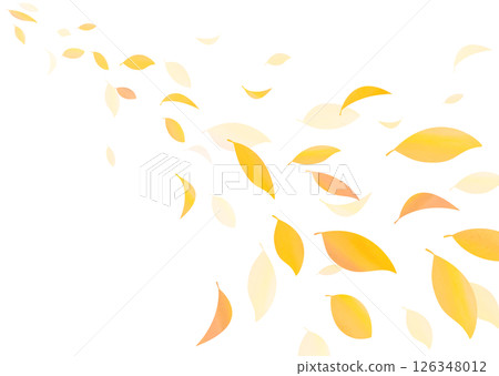 Background material with falling autumn leaves 126348012