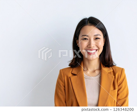 一位女士在商務場合微笑 126348200