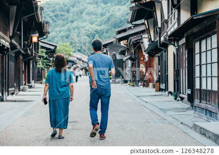 <奈良井宿> 長野縣木曾市的驛站町 <奈良井宿> 長野縣木曾市的驛站町 126348278