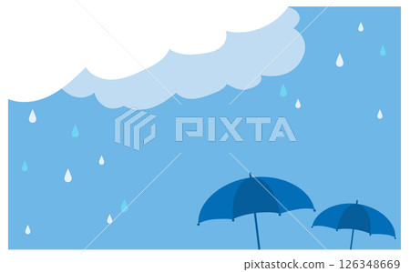 Cute rainy season background vector illustration material Cute rainy season background vector illustration material 126348669