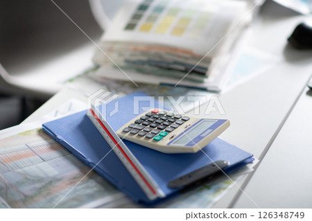 Architectural desk work 126348749