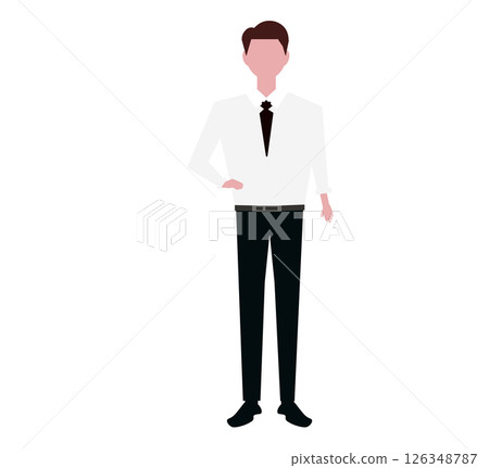 Businessman male with hands on hips 126348787