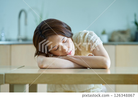 Woman resting in a room 126348867
