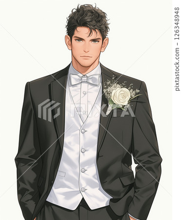 Cartoon girl groom Cartoon girl groom 126348948