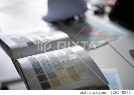 Architectural desk work Architectural desk work 126348972