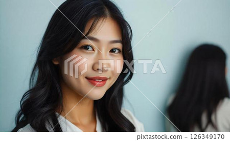 A woman listening to the story A woman listening to the story 126349170