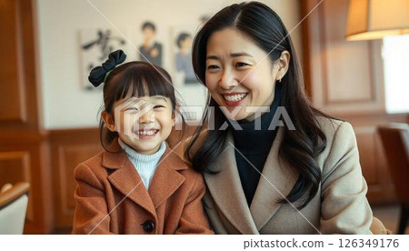 Mother and daughter from a wealthy family Mother and daughter from a wealthy family 126349176