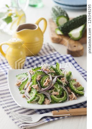 Salad with goya and tuna Salad with goya and tuna 126349295