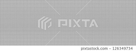 Mosquito net seamless pattern. Squared mesh texture. Fish net background. Mosquito window lace. Protection flying insect plastic mesh. Nylon grid. Vector illustration isolated on white background 126349734