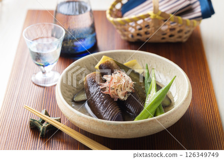 Braised eggplant 126349749