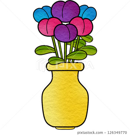 The illustration of a vase The illustration of a vase 126349770