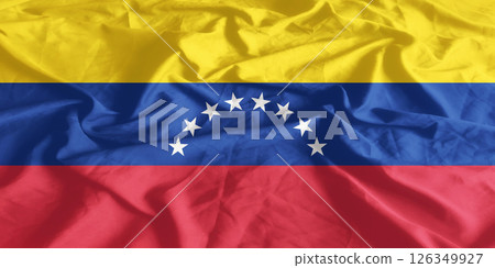 Venezuela Flag Wind Waving Close Up Venezuela Flag Wind Waving Close Up 126349927