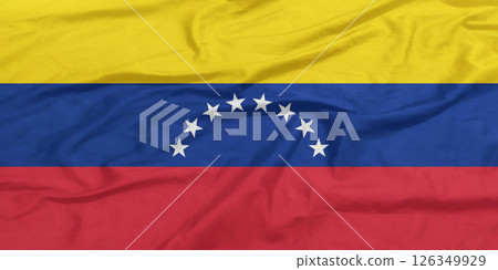 Venezuela Flag Wind Waving Close Up Venezuela Flag Wind Waving Close Up 126349929