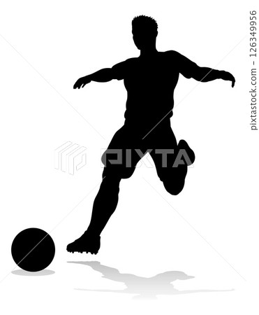 Soccer Football Player Male Silhouette Man 126349956
