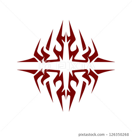 Maroon color tribal design illustration Maroon color tribal design illustration 126350268