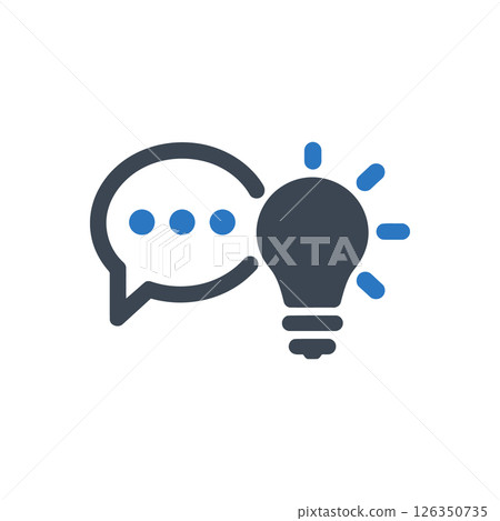 Chat Idea Light Icon 126350735