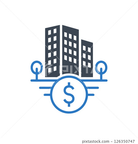 City Finance Dollar Icon 126350747