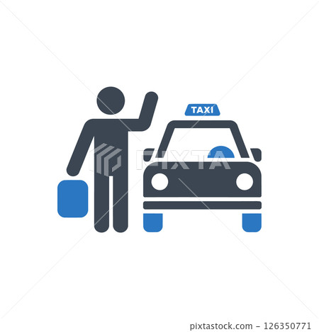 Taxi Service Pickup icon 126350771