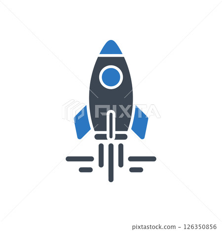 Rocket Launching Speed Icon Rocket Launching Speed Icon 126350856