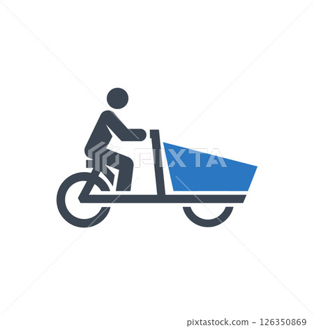 Cargo Bike Transport Icon 126350869