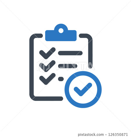 Task Approval Checklist Icon 126350871