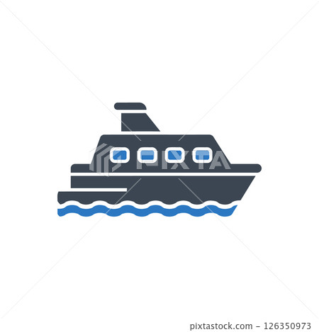 Ship Sailing Icon 126350973