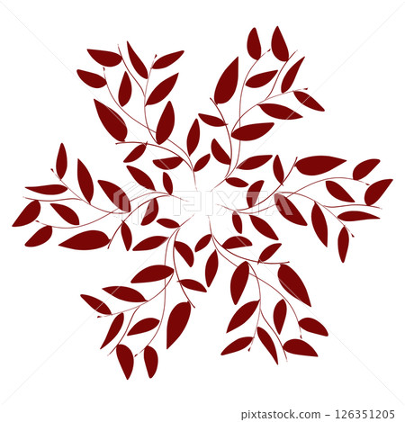 Maroon color tribal design illustration Maroon color tribal design illustration 126351205