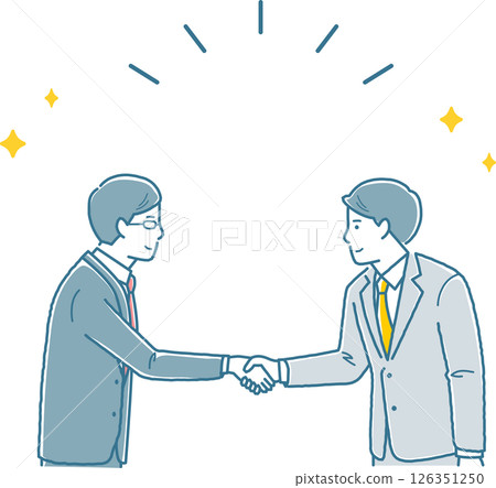 達成商業交易的商人 126351250