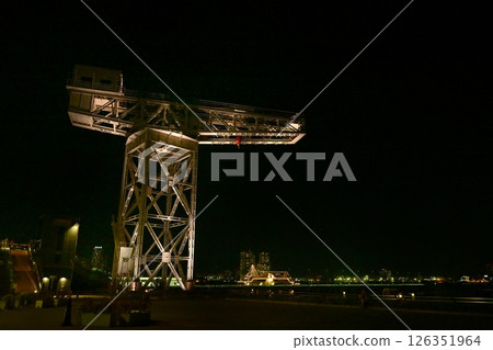 Hammerhead night view at Minato Mirai New Port Pier in Yokohama Hammerhead night view at Minato Mirai New Port Pier in Yokohama 126351964