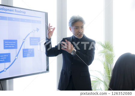 Middle business person Middle business person 126352080