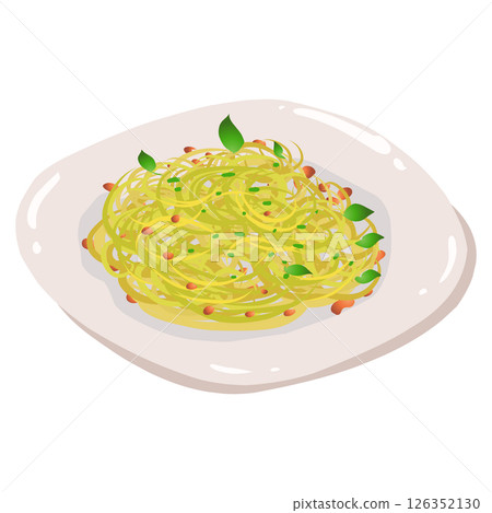 Illustration of delicious fried noodles Illustration of delicious fried noodles 126352130