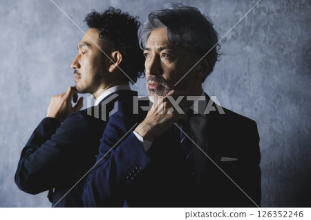 A businessman looking at a distance 126352246