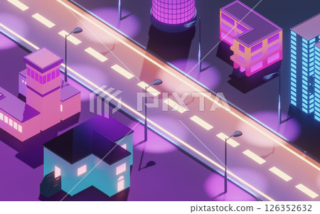 residential, megalopolis, dark 126352632